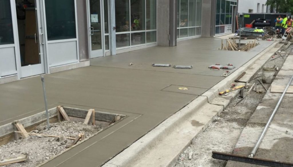 new sidewalk concrete install chicago il